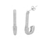 Cercei Argint Huggie Hoops