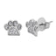 Cercei Argint Little Paw cu Pietre Zirconia