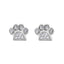 Cercei Argint Little Paw cu Pietre Zirconia