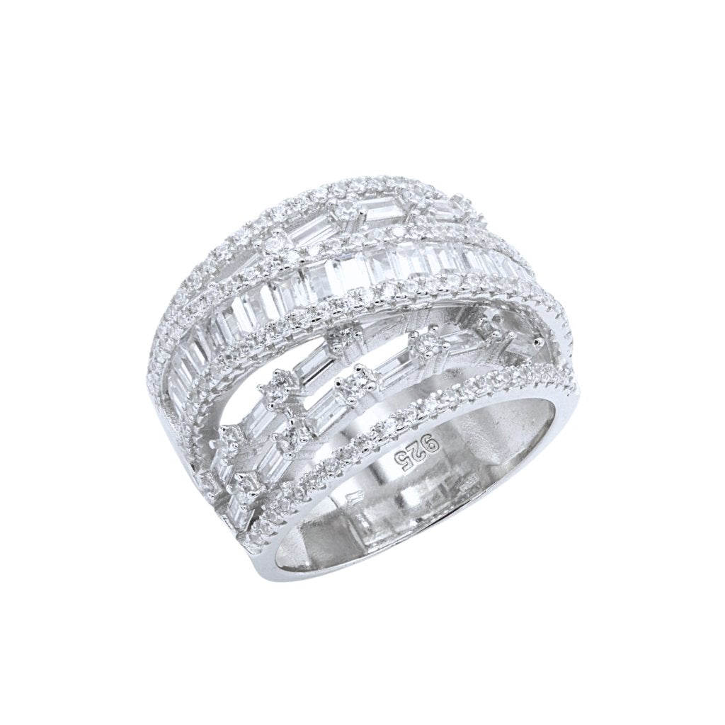 Inel Argint Glam Sparkle Twist
