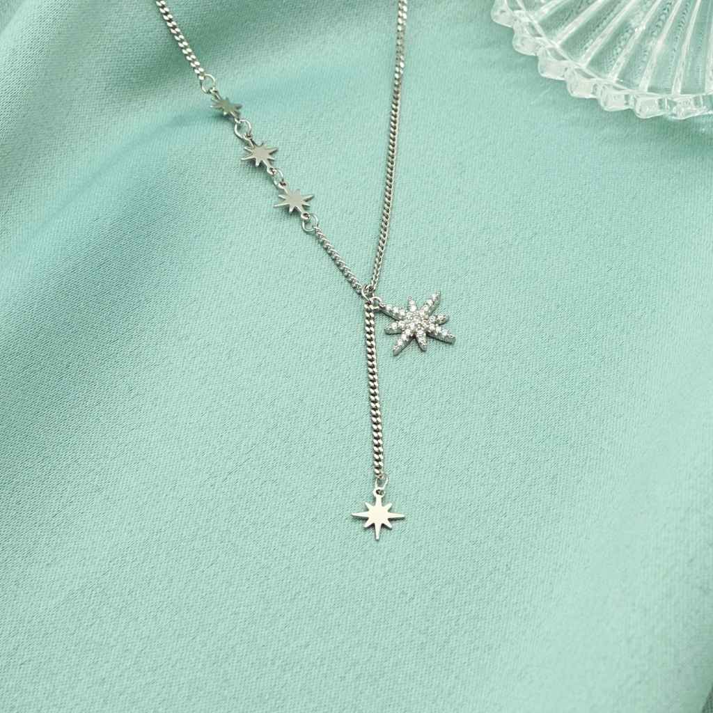 Lant Argint The Northstar cu Pietre Zirconia