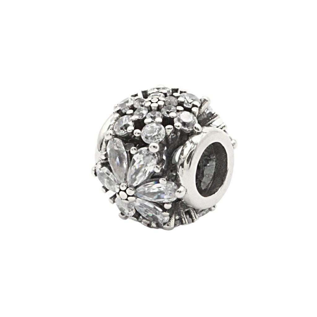 Talisman Argint pentru Bratara Crystal Flower