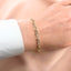 Bratara Aur 14k Paperclip cu Striatii