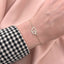 Bratara Aur 14k Double Heart