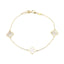 Bratara Aur 14k Floare Sidef 1 cm