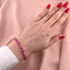 Bratara Snur cu Bile Aur 14k si Cristal Cubic Roz 4mm