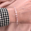 Bratara Snur cu Bile Aur 14k si Cuart Roz 5mm