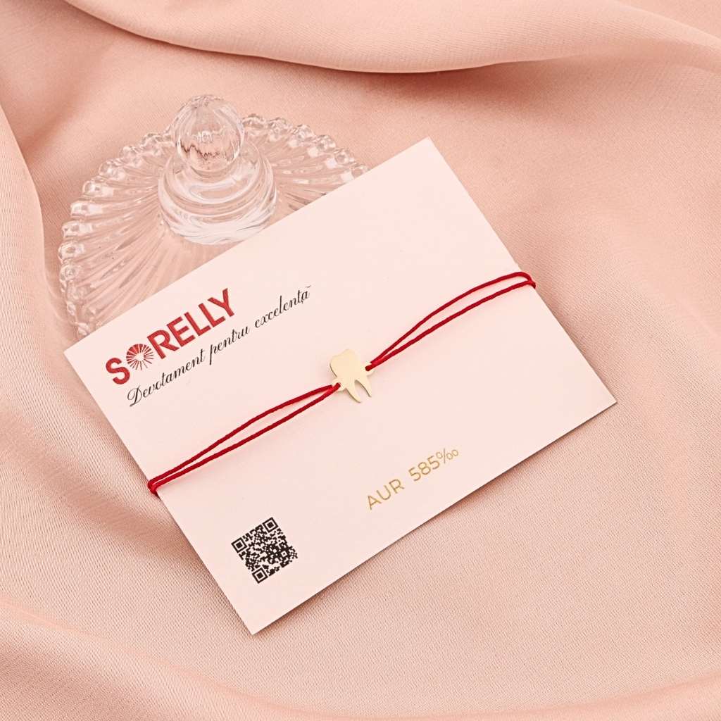 Martisor Bratara Aur 14k Snur Dinte