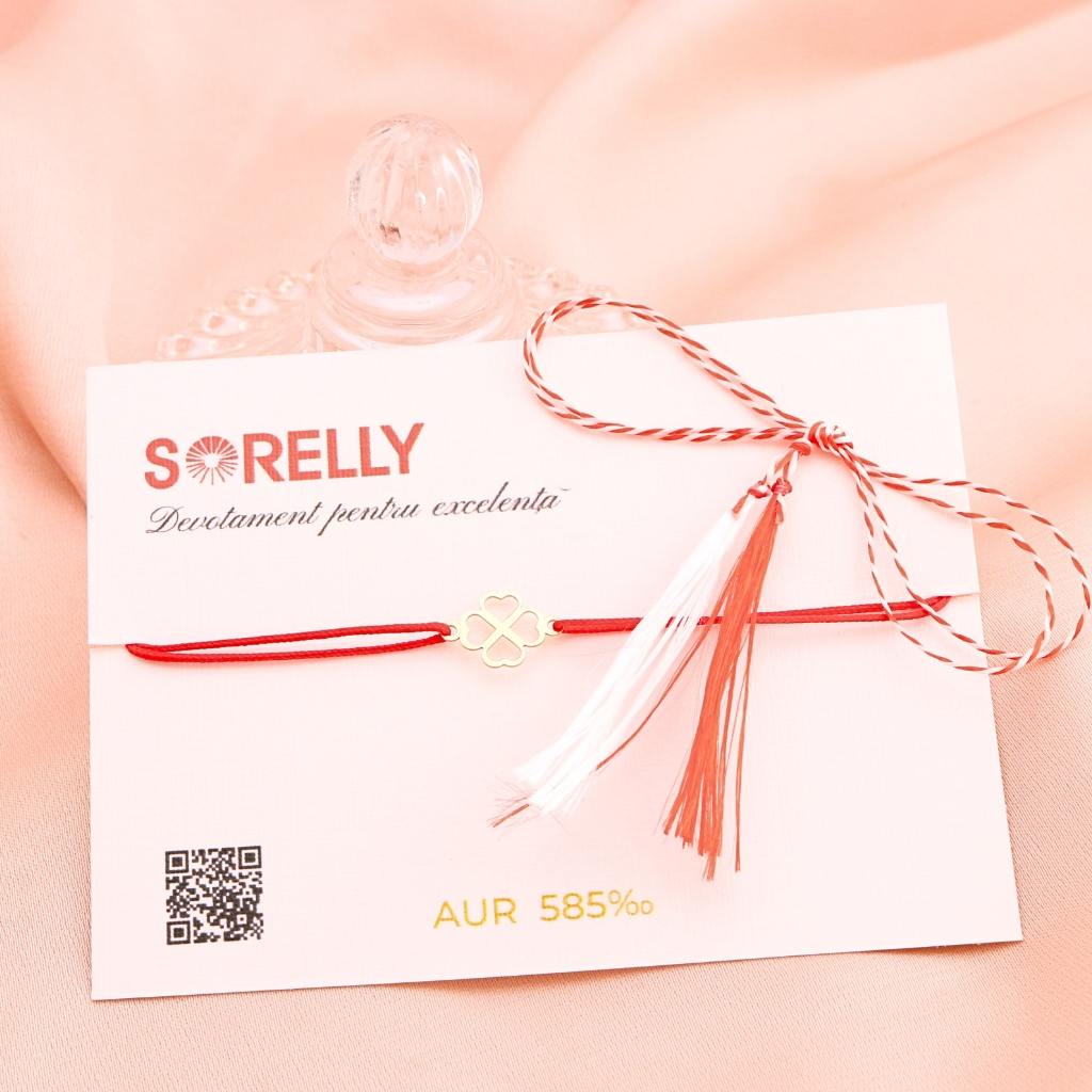 Martisor Bratara Aur 14k Trifoi