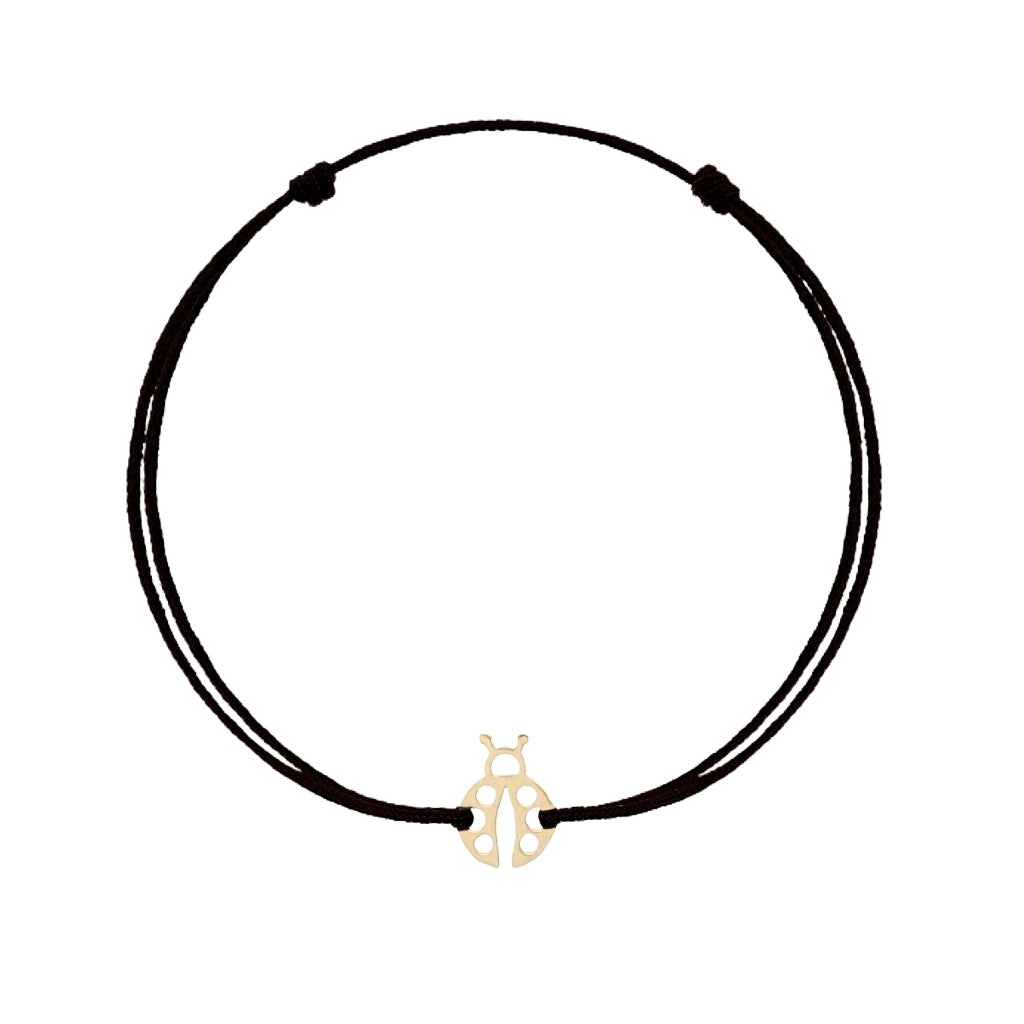 Martisor Bratara Aur Snur 14k cu Buburuza