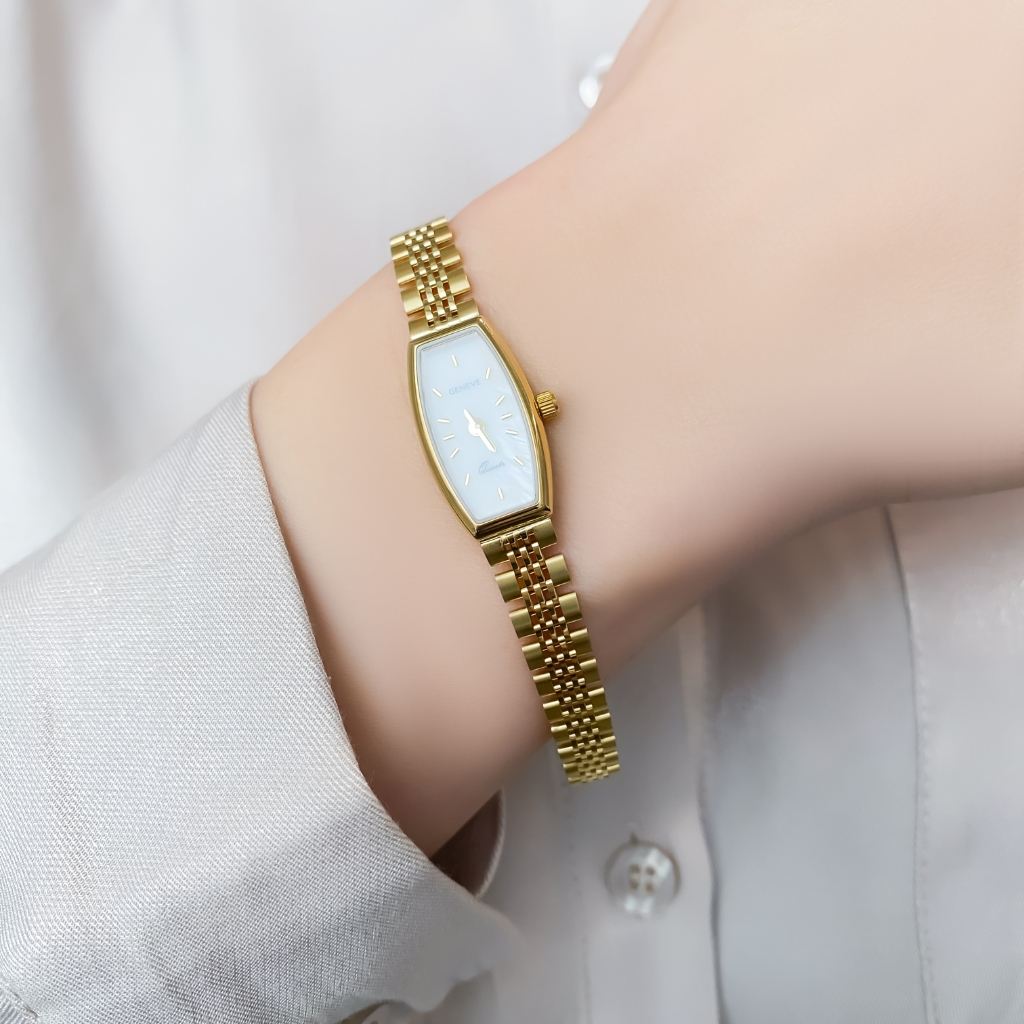 Ceas Aur 14k Geneve Cadran Alb