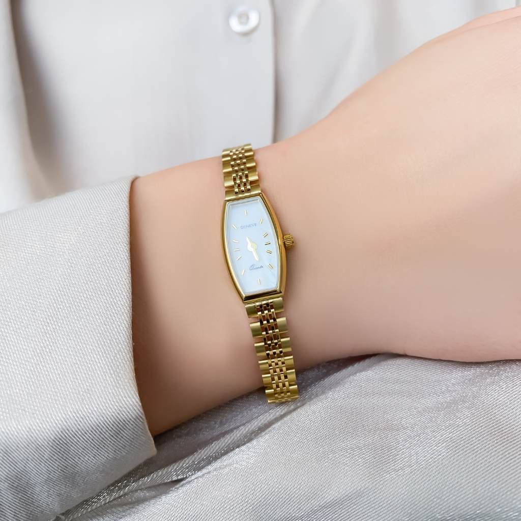 Ceas Aur 14k Geneve Cadran Alb
