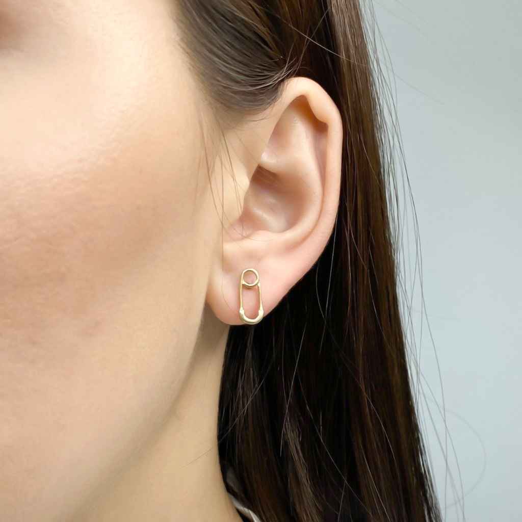 Cercei Aur 14k Agrafa