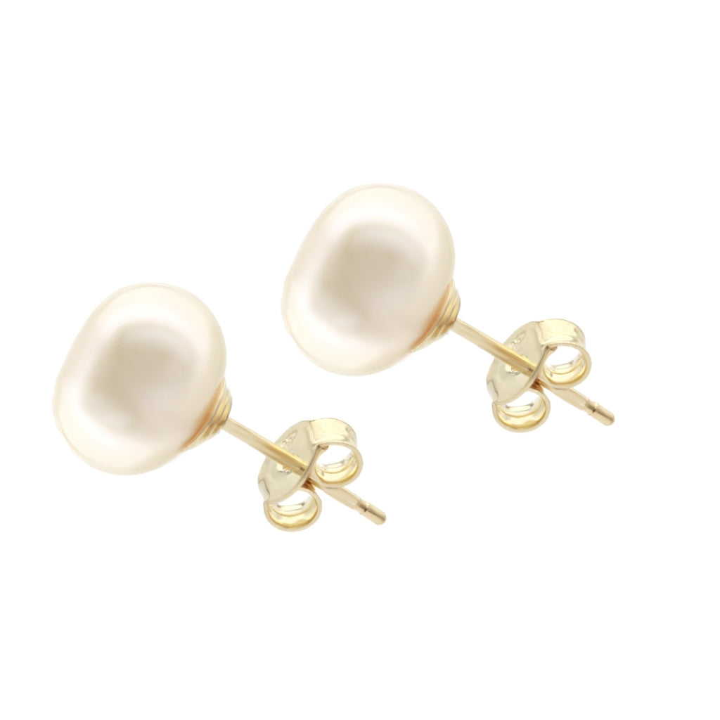Cercei Aur 14k cu Perla Naturala 8 mm