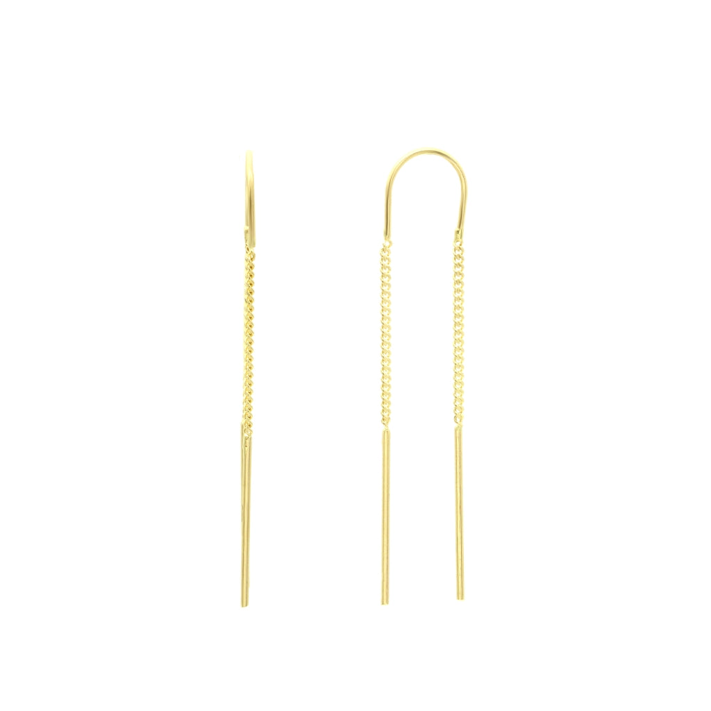 Cercei Aur 14k Fir Dublu