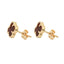 Cercei Aur 14k Floare Rosie
