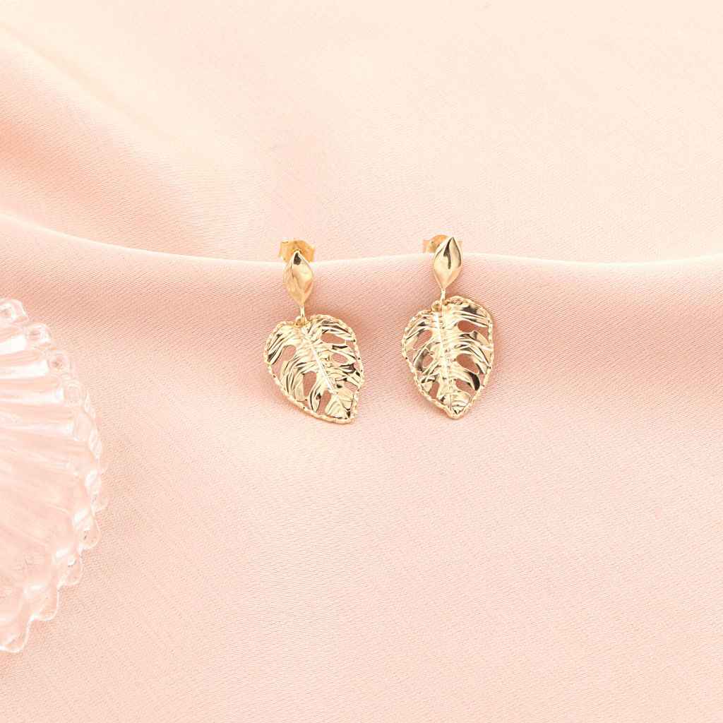 Cercei Aur 14k Frunza