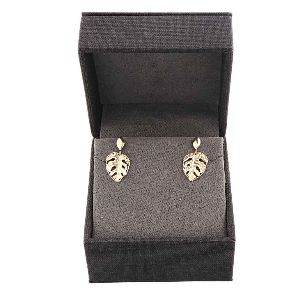 Cercei Aur 14k Frunza