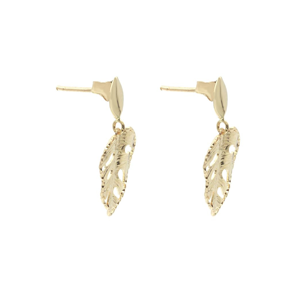 Cercei Aur 14k Frunza