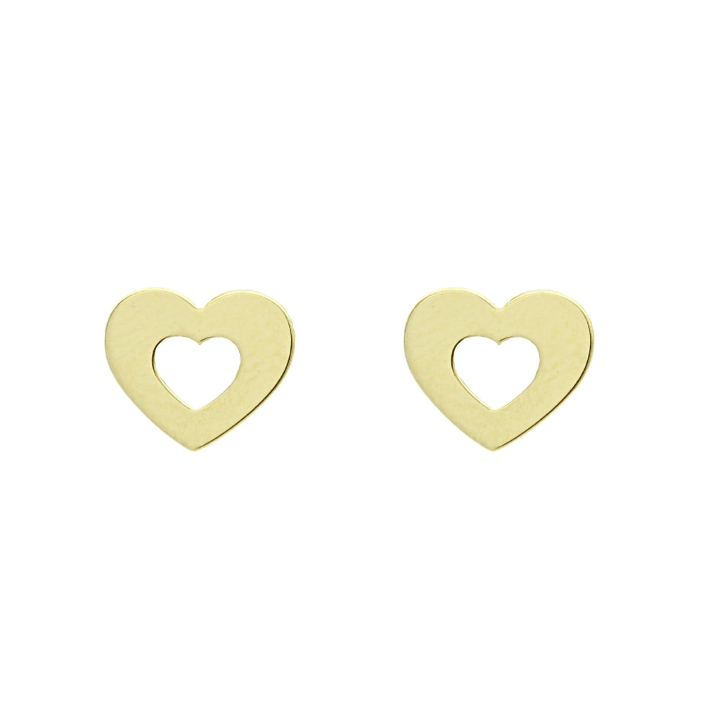 Cercei Aur 14k Heart