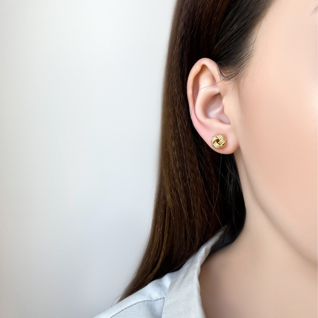 Cercei Aur 14k Impletiti