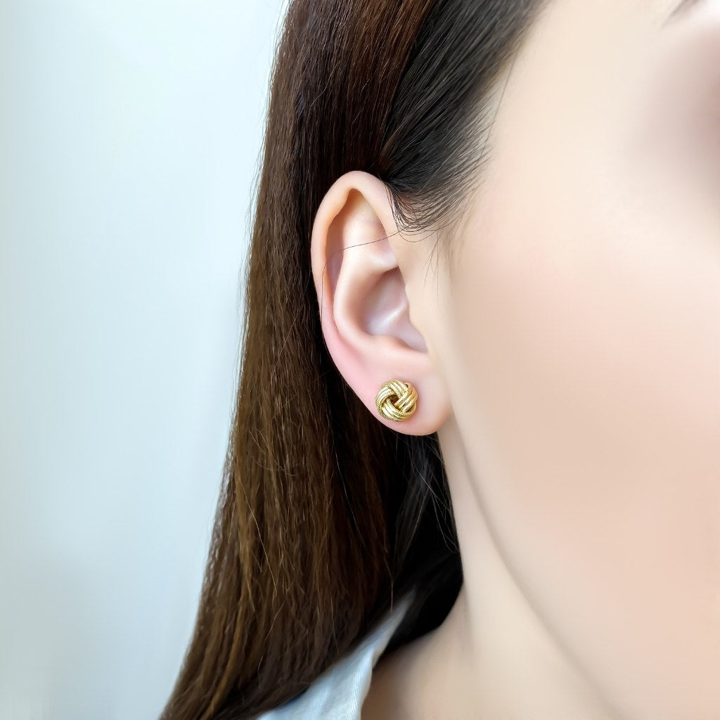 Cercei Aur 14k Impletiti