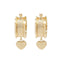 Cercei Aur 14k Inima Charm