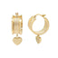Cercei Aur 14k Inima Charm