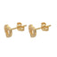Cercei Aur 14k Inima cu Pietre Zirconia