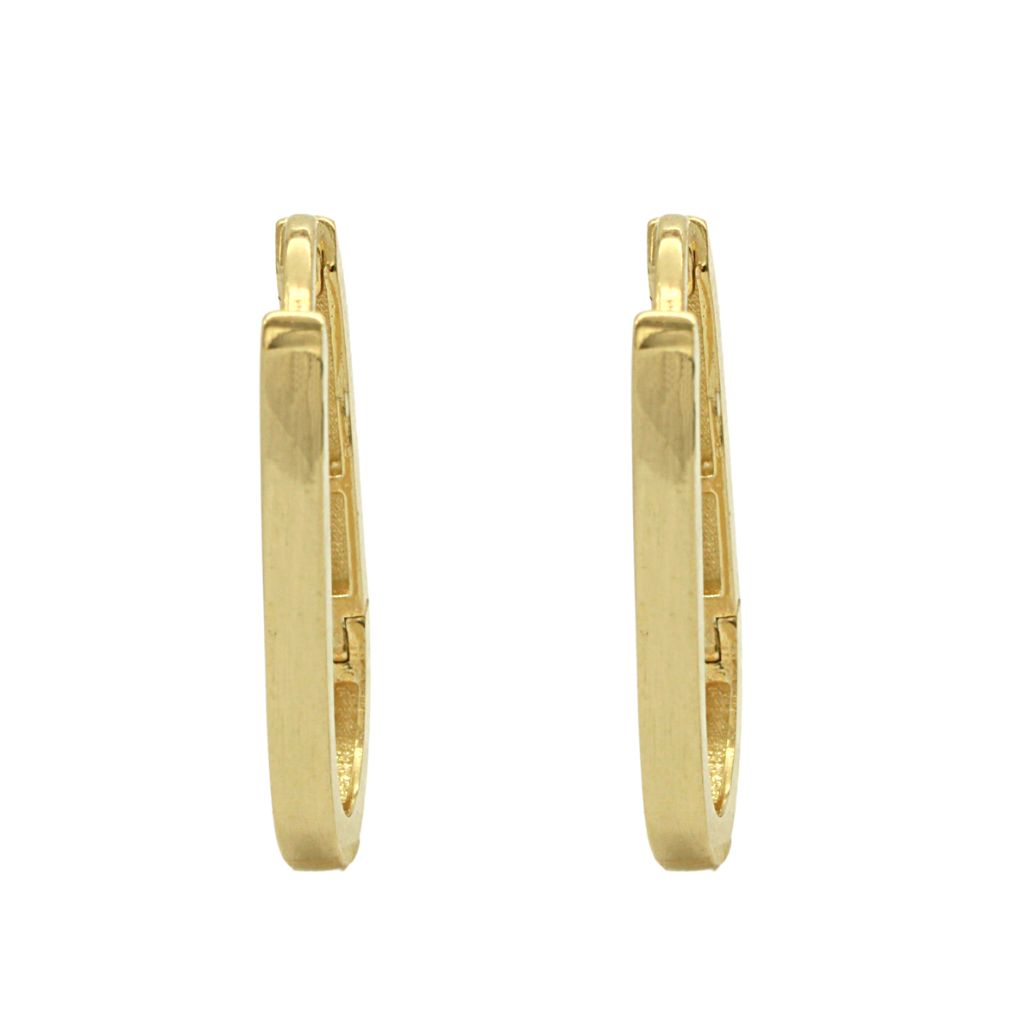 Cercei Aur 14k Ovali Huggie Hoops