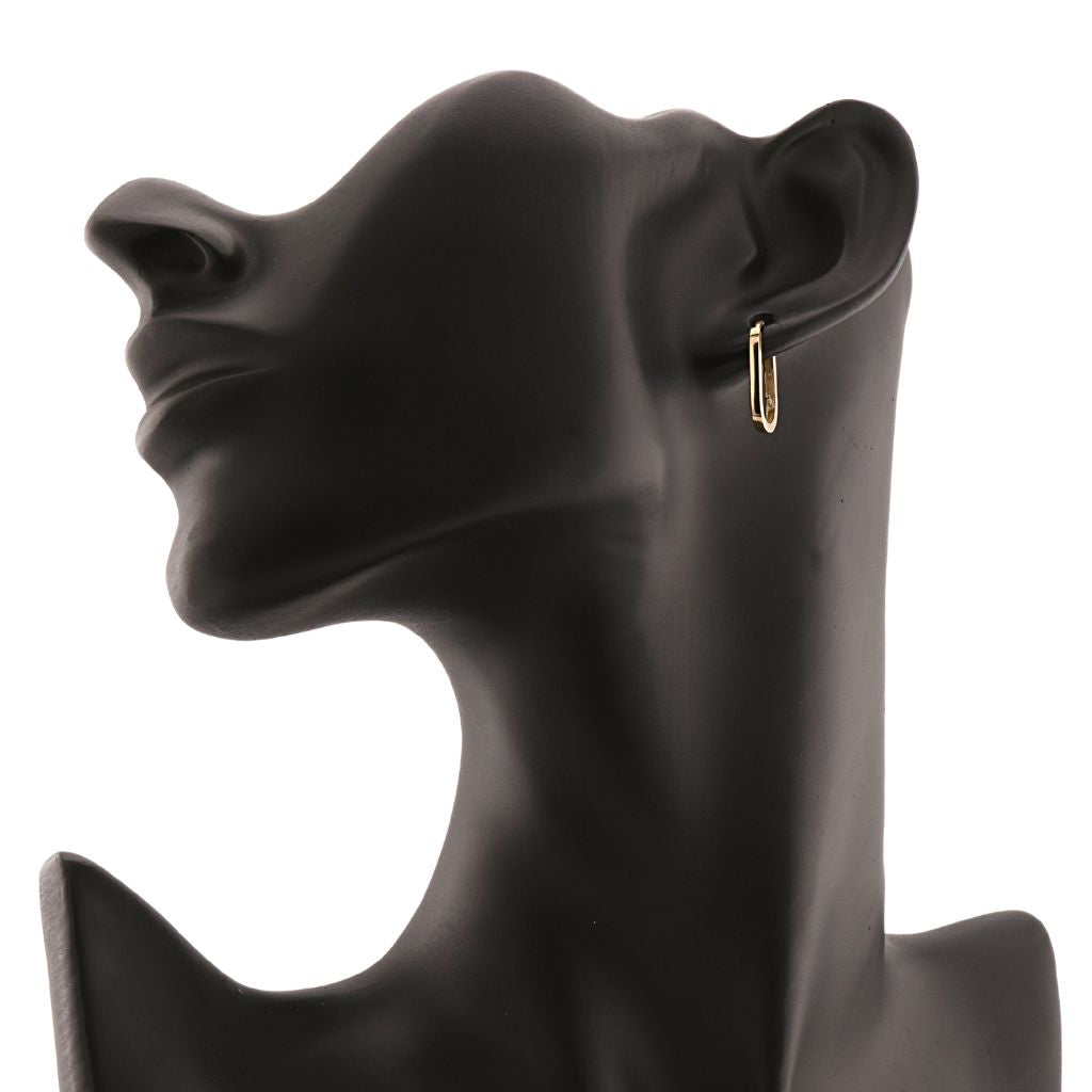 Cercei Aur 14k Ovali Huggie Hoops