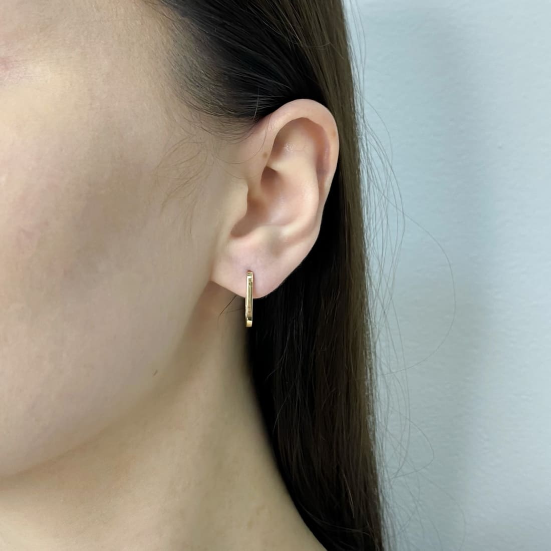 Cercei Aur 14k Ovali Huggie Hoops