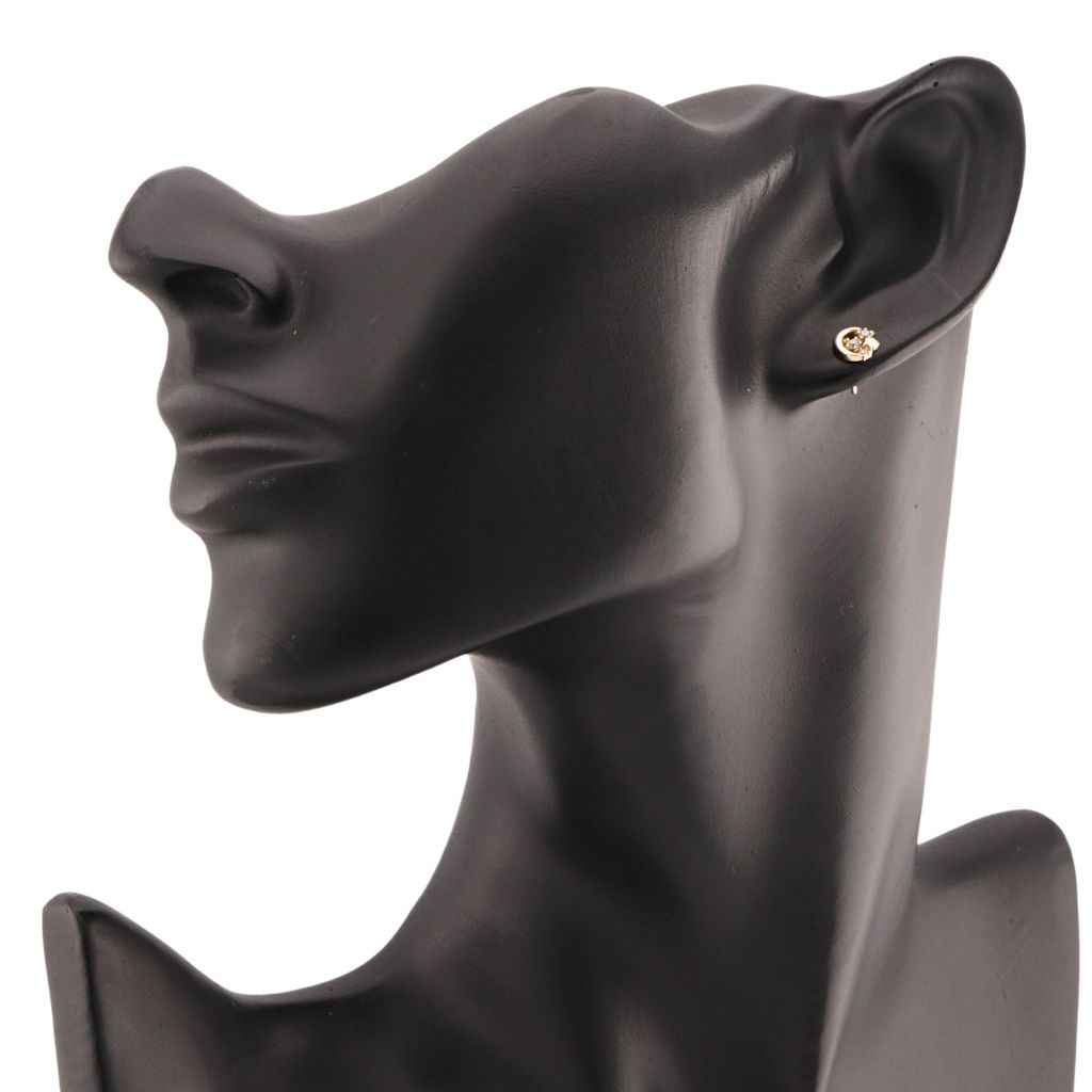 Cercei Aur 14k Semiluna si Stele cu Pietre Zirconia