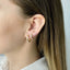 Cercei Aur 14k Veriga Simpla 1cm