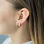 Cercei Aur 14k Veriga Simpla 1cm