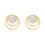 Cercei Aur Alb si Galben 14k Infinity Circles