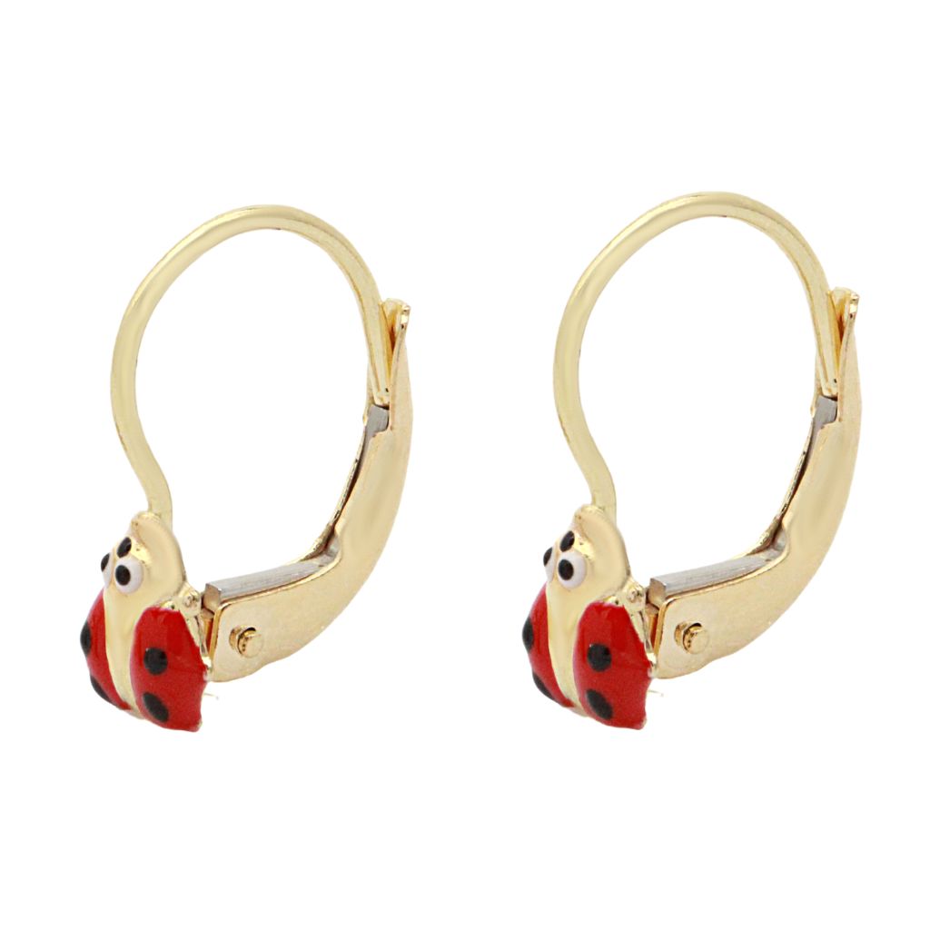 Cercei Copii Aur 14k Buburuza