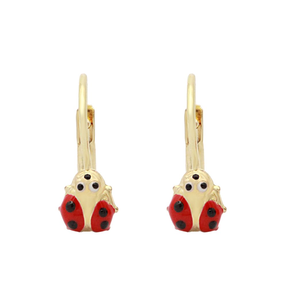 Cercei Copii Aur 14k Buburuza