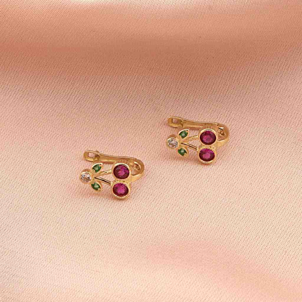 Cercei Copii Aur 14k Cirese