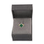 Inel Aur 14k Floare cu Malachit 1.3 cm