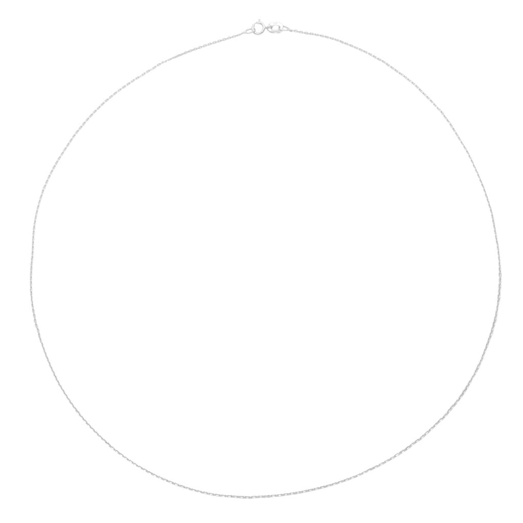 Lant Aur Alb 14k Clasic cu Zale 1 mm