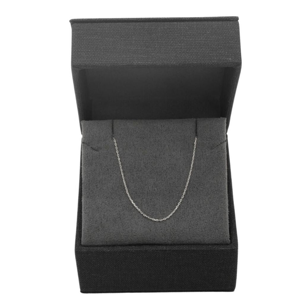 Lant Aur Alb 14k Clasic cu Zale 1 mm