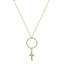 Lant Aur 14k Circle Cross