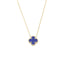 Lant Aur 14k Floare Albastra
