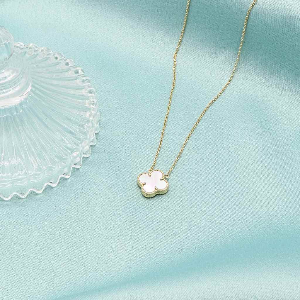 Lant Aur 14k Floare cu Sidef