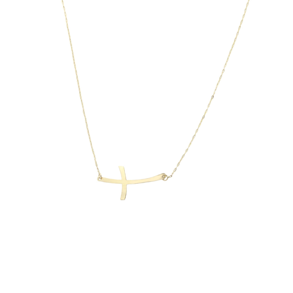 Lant Aur 14k Modern Cross