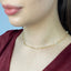 Lant Dublu Aur 14k cu Perle Naturale
