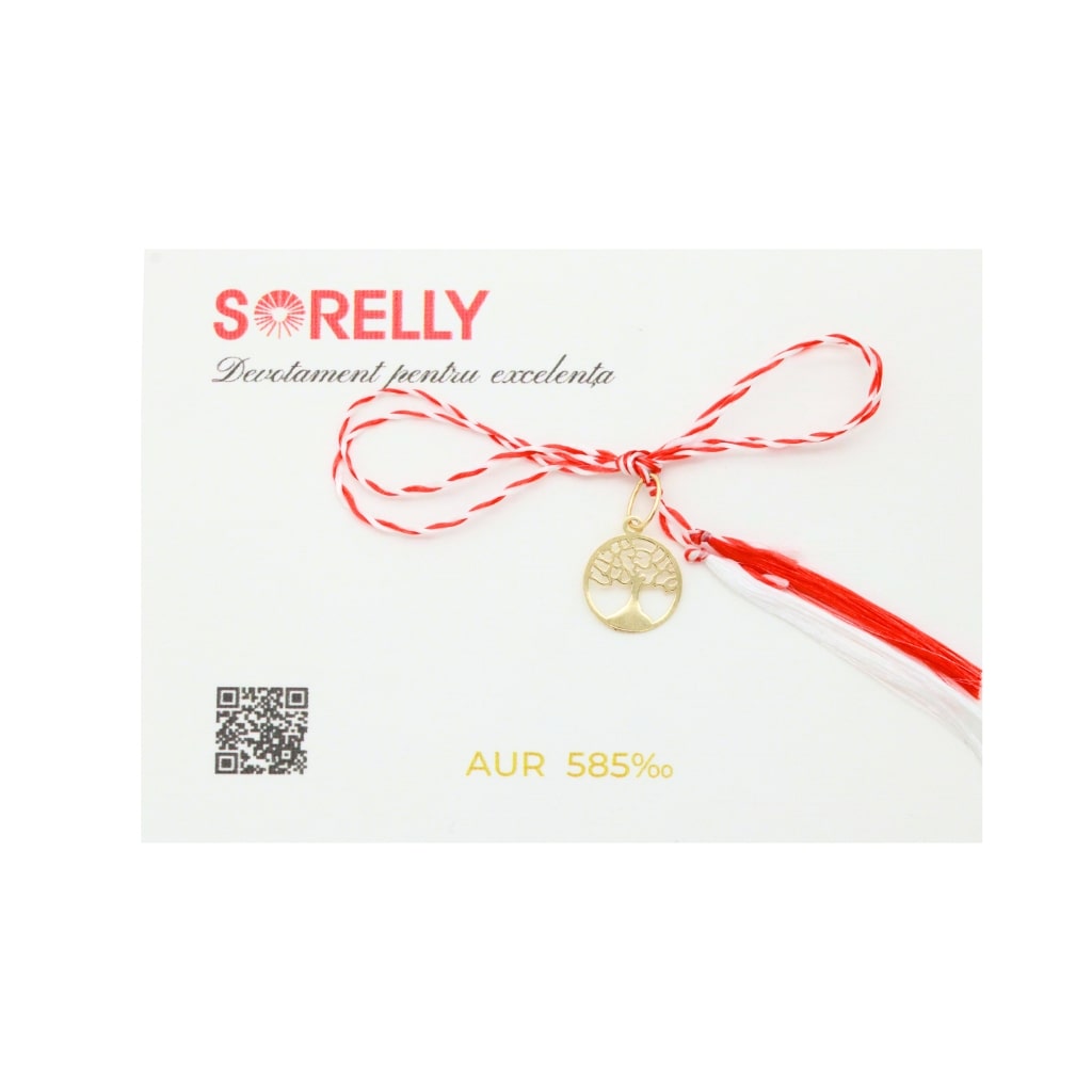 Martisor Pandantiv Aur 14k Copacul Vietii