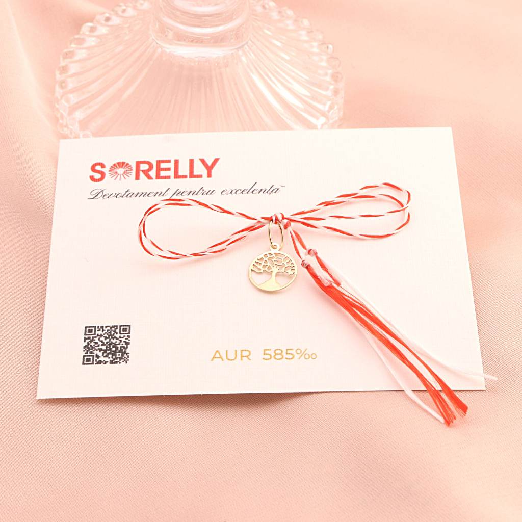 Martisor Pandantiv Aur 14k Copacul Vietii