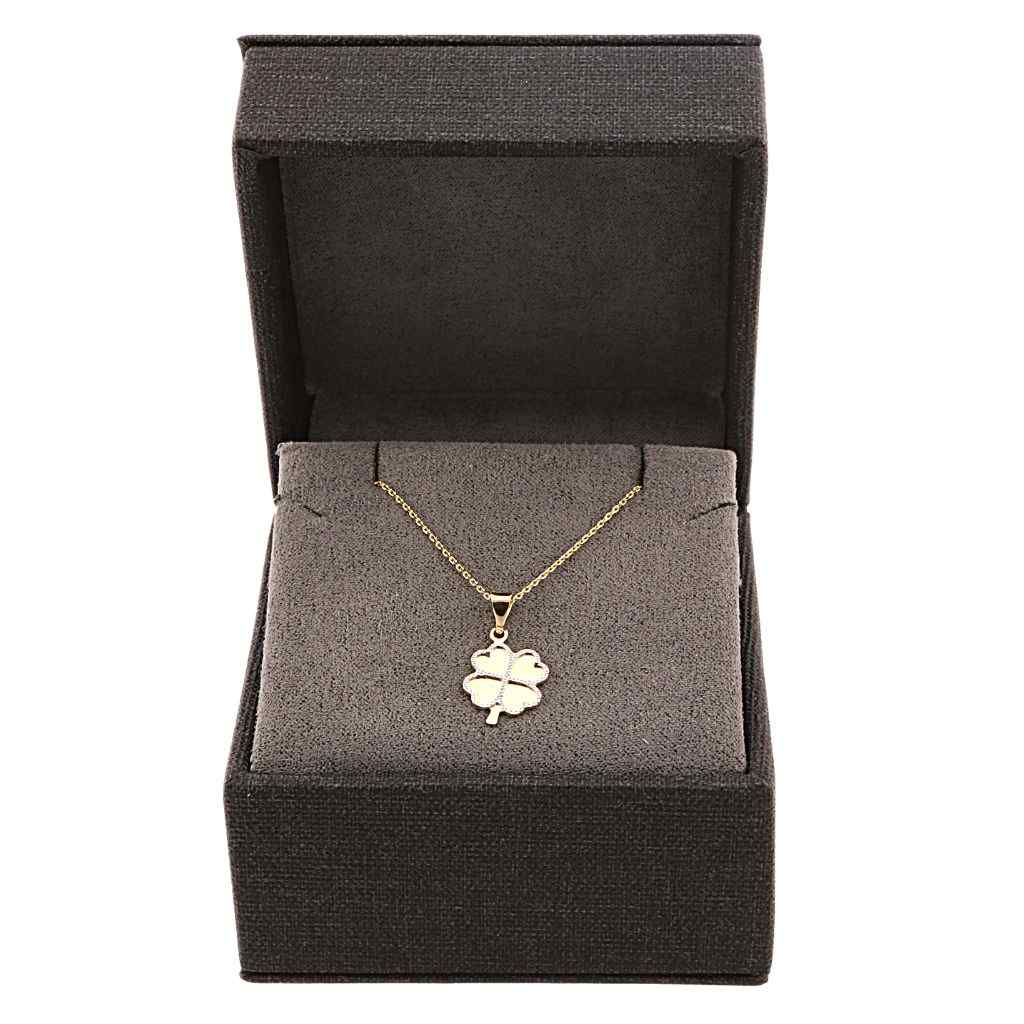 Martisor Pandantiv Aur 14k Trifoi Lucky Charm